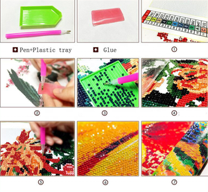 Kit de peinture par numéros à faire soi-même, SUXI-11709, peinture diamant, danse gril, bricolage à la main, photos murales, décoration de la maison et du salon - Product Image 2