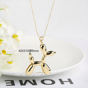 Collar con Colgante de Perro 3D, Chapado en Oro de 18K, Aleación de Zinc, Unisex, Amuleto de Moda, Regalo, Estilo Hip Hop - Product Image 2