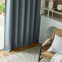 DaiRui Vente à Chaud Rideaux en Coton d'Hiver Coréen Garder au Chaud Bloc Froid Coupe-Vent Imperméable Double Couche avec Boutons Détachables