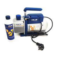 Mini climatiseur portable Pompe à vide - Outil de réfrigération CVC avec moteur 1/5HP pour la réparation de climatisation automobile et l'utilisation domestique FY-1H-N