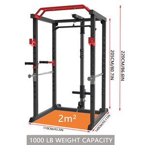 Multifunctional Home Body Building Cable Crossover Power Squat <b>Rack</b>,<b>Weight</b> Lifting Training Gym Equipment Smith Machine <b>Rack</b>. - Product Image 2