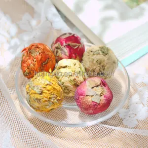 निजी लेबल Dropshipping थोक फूल चाय गेंद बनाया गया पैकेज भंडारण शांत सौंदर्य Detox स्वास्थ्य हर्बल खिल चाय गेंद