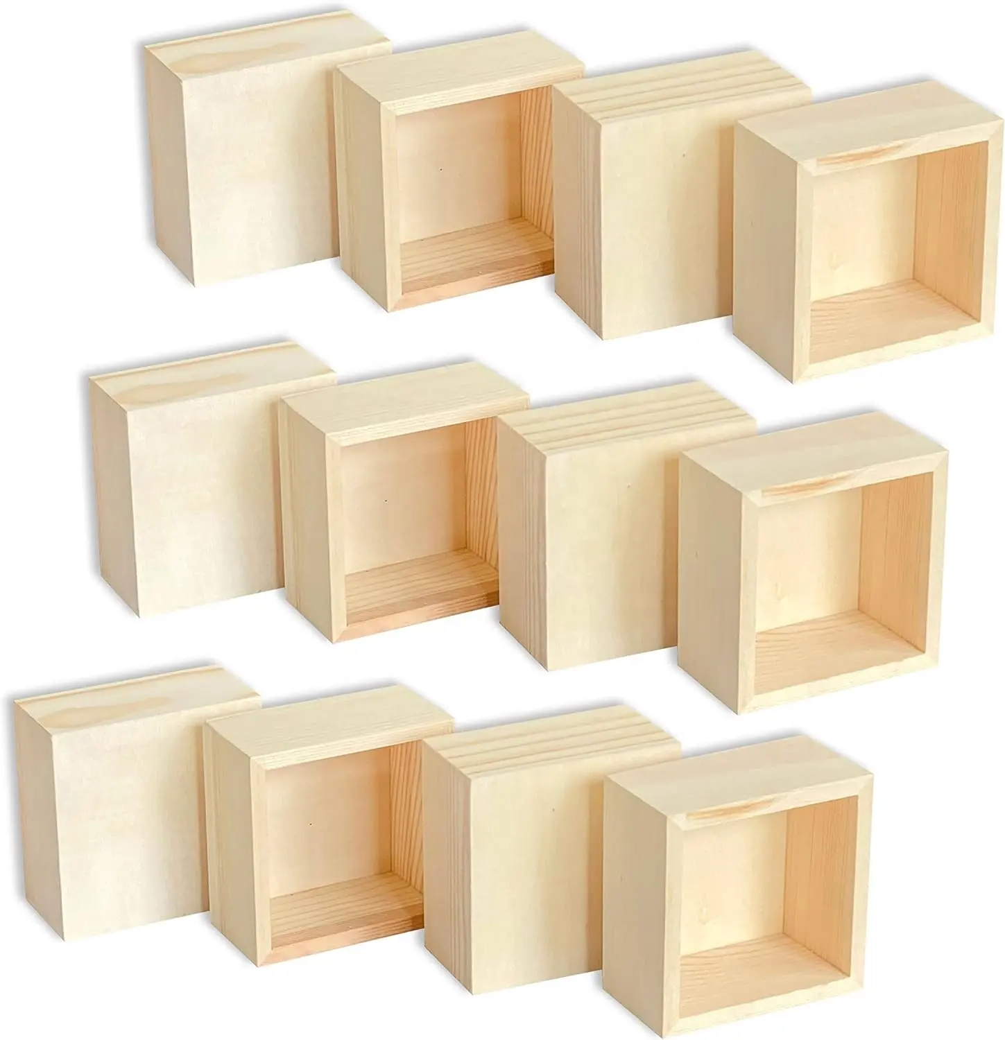 Verkauf von natürlichen hochwertigen Home Desktop Dekoration Lagerung DIY Holz Schatz Schmucks cha tulle Holz Aufbewahrung sbox