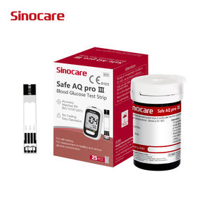 เครื่องวัดระดับน้ำตาลในเลือด Sinocare พร้อมแผ่นทดสอบน้ำตาลในเลือดสำหรับผู้ป่วยเบาหวาน - Product Image 3