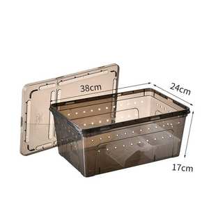 Bac à repticule pour reptile, réservoir <span class=keywords><strong>en</strong></span> plastique, pour outils <span class=keywords><strong>d</strong></span>'élevage de nourriture, personnalisé pour tortues - Product Image 1