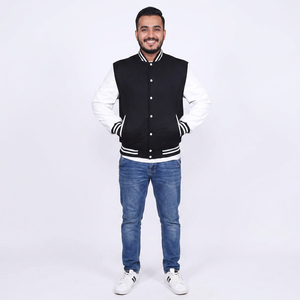 Veste universitaire vintage en laine chenille brodée sur mesure OEM pour hommes, veste bomber universitaire - Product Image 1
