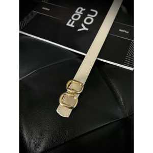 Cinturón Delgado con Hebilla de Doble Punta Fiori para Mujer, Estilo Casual, Herrajes de Aleación, Cinturón de Cuero PU - Product Image 3