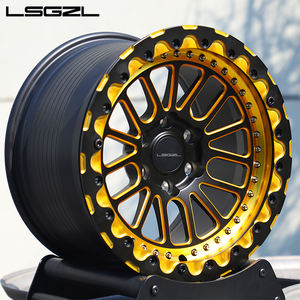 Lsgzl beadlock ล้อแม็กสีทอง<span class=keywords><strong>15</strong></span> 16 18 20 22 24นิ้วขอบออฟโรด5X114.3 5X130 6X139.7 5X120สำหรับ <span class=keywords><strong>Ford</strong></span> <span class=keywords><strong>Mustang</strong></span> <span class=keywords><strong>GT</strong></span> BMW - Product Image 4