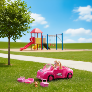 Kelly <b>Doll</b> In Cabrio Pink Convertible Car With Accessories For Girls 3 Years Plus - Product Image 3