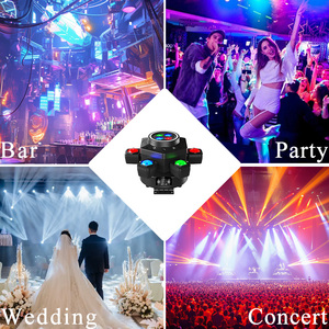 Projecteur LED laser à six bras 150W, contrôle DMX512, couleurs RGBW, effets kaléidoscope et stroboscopiques pour DJ, discothèque et scène - Product Image 4