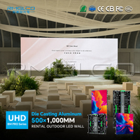 Pantalla LED para Fondo de Escenario P2 P2.5 P3.91, a Todo Color, Alta Definición, Tamaño de Gabinete 500X1000 mm, para Ceremonias de Boda