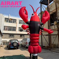 Décoration de campagne publicitaire Homard Gonflable Dansant
