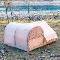 Tente gonflable de grande taille 12.6 pour le camping familial en plein air, tente à deux pièces