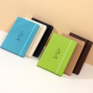 Stationery Supplies Lined Customizable Logo Emboss Fabric Strap Hardcover Agenda Planner Student A5 80 Sheets Creative <b>Notebook</b> - Product Image 1