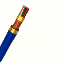 Cable de Comunicación para Minería Xinqiao MHYVP, Blindado con Tres Conductores de Cobre Sólido, Revestimiento Ignífugo Azul, para Uso Subterráneo