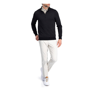 Jersey de punto de Cachemira con cuello de media cremallera OEM ODM personalizado del fabricante para ropa de hombre - Product Image 2
