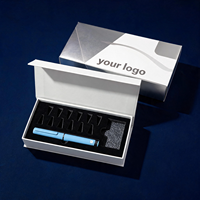 Astuccio Magnetico di Lusso Personalizzabile con Logo per Applicatori di Bellezza, Scatola Portatile da Viaggio, Organizer Protettivo Rigido