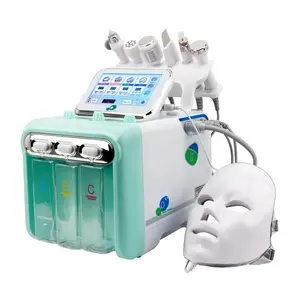 Multifunctioneel Huidverzorgingsapparaat 7 In 1 Anti-Veroudering Kleine Bubble H2o2 Waterstof Zuurstof Jet Beauty Machine Met Led Masker