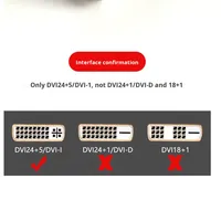 Adaptador Convertidor de DVI a VGA con Transmisión de Alta Definición para Monitor de Portátil, TV y Proyector - Salida CA 100% Compatible con OEM