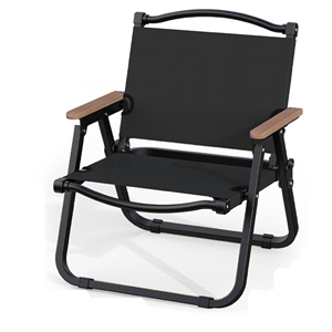 Portable Folding Wooden Camping Chair With Armrests Lightweight Durable and Easy to Carry - Product Image 4