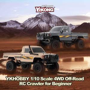 YIKONG YK 41011 LC79 1/10 4WD RC Rock Crawler Pick-up Hard Body Portal As 2-versnellings differentieelslot LED Verlichting RTR - Product Image 4