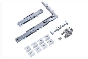 Accessoires de porte et fenêtre en verre Aluminium accessoires de quincaillerie de porte coulissante et de levage robustes raccords de système - Product Image 4