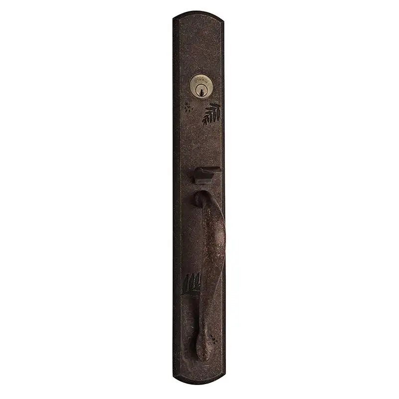 USA Style Mortise ANSI Grade 2 Solid Aged Brass Entry Lock With Handle