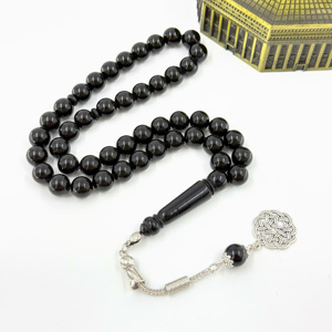 하이 퀄리티 이슬람기도 10mm 45 구슬 천연 수지 용품 판매 Tasbih 세련된 Tasbeeh 아랍어 시계 묵주 - Product Image 2