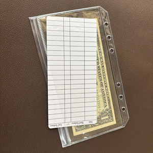 Custom personalizzato flessibile e trasparente con doppia tasca sigillata raccoglitore di risparmio porta banconote da un dollaro busta trasparente - Product Image 4