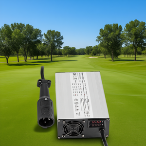 Cargador Eléctrico Power Wise de 48V para Carrito de Golf, 15A, Carcasa de Aluminio LED, Enchufe Redondo de 3 Pines para Ez Go Yamaha - Product Image 2