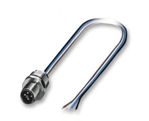 Presse-étoupe Bimed M12 x 1,5 mm fileté 	 Connecteur m12, prise du panneau arrière 	 Câble 18 AWG avec connecteur M12 2 broches - Product Image 4