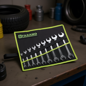 Fasano <b>Tools</b> 10-Piece Metric Combination Wrench Set In <b>Roll</b>-Up Case For Auto Repair - Product Image 3