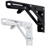 Table pliante triangulaire en acier inoxydable sans poinçonnage Support mural mobile Support de couche Support pliant Support de stockage