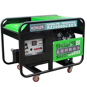 10KW 13KW 20KW elektrikli Start taşınabilir jeneratör açık benzinli jeneratörler abd 120v