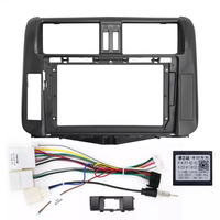 9-pulgadas coche Panel de navegación para Toyota Prado 2009-2013 piezas de automóviles Interior Panel de Audio de coche tablero marco