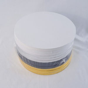 Ensemble de plateaux à gâteau ronds de 12 pouces, 4 couleurs personnalisables : noir, blanc, or, argent - Product Image 2