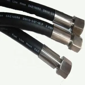 中国工厂热卖 SAE DIN EN856 液压软管油橡胶软管 1英寸 25毫米卷轴软管