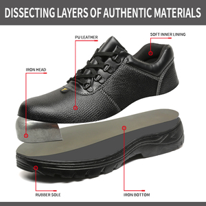 الفولاذ الأسود للرجال الأكثر مبيعًا بأسعار منخفضة-يحمي الثقب بالتأثير لمواقع بناء المصانع - Product Image 5