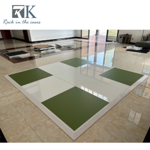 Modern Simple Dance Floor White and and Green Dance Flooring Square Dance Floor Panels - Product Image 5