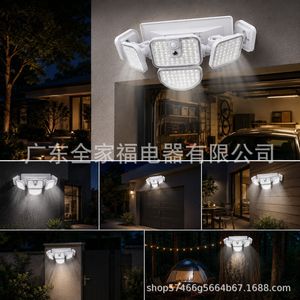 Solar <b>LED</b> <b>Light</b> 120 Degree Beam Angle White <b>Light</b> Outdoor Garage Lighting With <b>Motion</b> <b>Sensor</b> Waterproof Design - Product Image 5