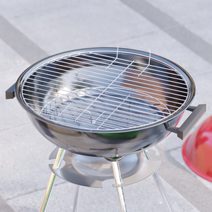 Disponibile Barbecue a Carbone con Rivestimento in Ceramica da 22 Pollici, Griglia Portatile da Esterno Stile Americano con Quattro Gambe Staccabili - Product Image 1