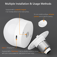 Ampoule LED RGB intelligente rechargeable E27/E26 5V à intensité variable avec télécommande et alimentation CC pour usage résidentiel