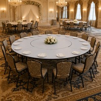 Ensemble de table à manger moderne de luxe pour 6 personnes, table ronde pliable blanche portable pour l'extérieur, table de banquet, table de bureau
