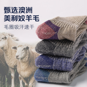 Wanglai Zhenzhi Merino Wool <b>Socks</b> Thickened Warm Hiking Skiing Outdoor Sports <b>Socks</b> Winter Youth - Product Image 4