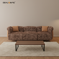Canapé sectionnel Connery de luxe en cuir de style moderne, extensible et souple pour le salon - par Soft Furniture Manufacturer