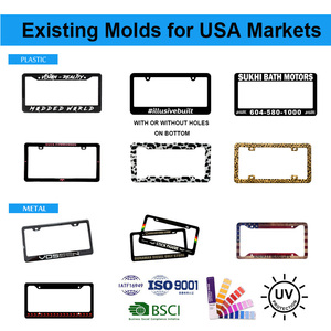 Giá rẻ tùy chỉnh khắc logo nhựa giấy phép mảng tấm khung bán buôn kim loại giấy phép mảng tấm bìa giấy phép mảng tấm flipper - Product Image 3