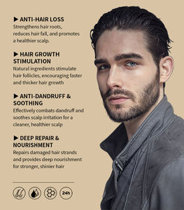 Usine En Gros Biotine Bio Huile De Romarin Shampooing À Base De Plantes <span class=keywords><strong>Anti</strong></span>-Pelliculaire Soin Nourrissant pour Hommes Cuir Chevelu Cheveux <span class=keywords><strong>Anti</strong></span> Chute De Cheveux - Product Image 4