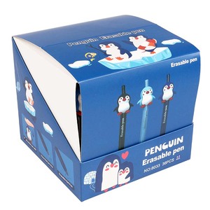 O&Q Nouveau Stylo Gel Effaçable à <span class=keywords><strong>Encre</strong></span> Bleue/Noire 0,5 mm pour Enfants, Motif Animal Mignon, Thème Pingouin <span class=keywords><strong>de</strong></span> <span class=keywords><strong>Dessin</strong></span> Animé en Plastique, pour Bureau et École, Personnalisable - Product Image 6