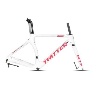 Cadre de vélo de route en fibre de carbone, 38mm, largeur 700c, avec support de freins à disque - Product Image 3