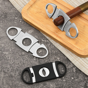 Coupe-cigares en acier inoxydable JOFI, double lame, forme ronde, accessoire pour fumeurs - Product Image 3